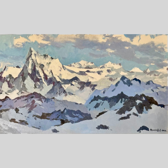 Жамолов А., Горный пейзаж, 2000 г.